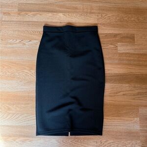 Topshop Black Midi Pencil Skirt for Work